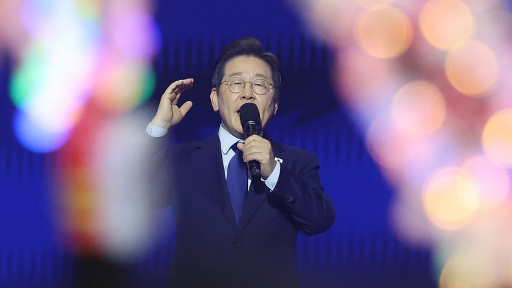[대선 중계실] <b>이재명</b>, 대선후보 확정 "제1과제 <b>국민통합</b>..이념... 