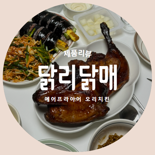  국내산 통오리로 만든 바삭하고 쫄깃한 오리치킨 "닭리닭매" 에어프라이어 요리 리뷰
