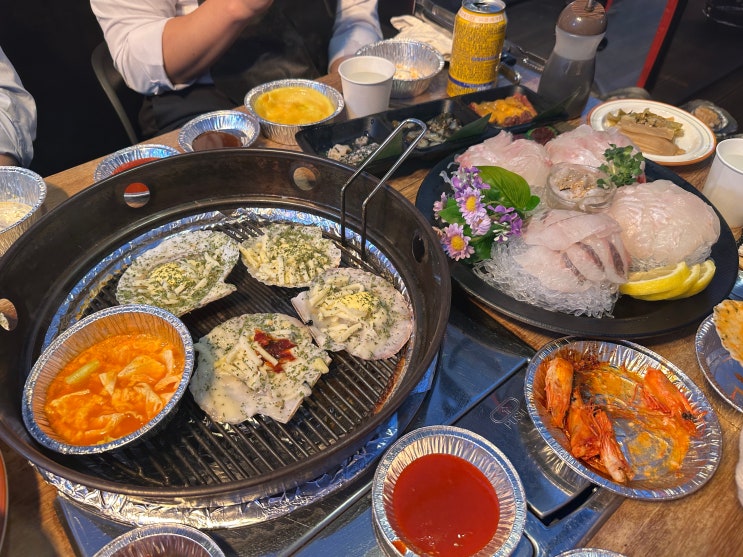  대천 해수욕장 내돈내산 조개구이 무한리필 1987 루프탑라운지 클램