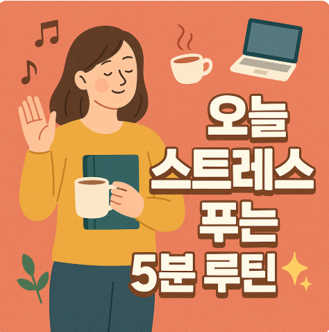  "요즘 스트레스, 집에서 5분만에 푸는 방법 총정리!"