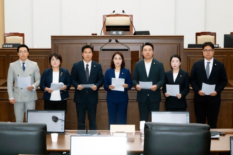  "김병수 시장 불통 행정 방어에만 몰두"...김포시의회 민주당, 국민의힘 규탄 성명