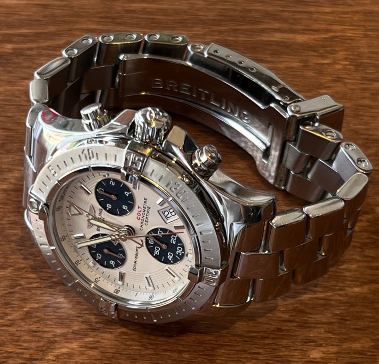  [BREITLING] 나의 드림 워치 "브라이틀링" 슈퍼 쿼츠 구구 콜트 크로노그래프 일명 꾸콜 크로노 A73380