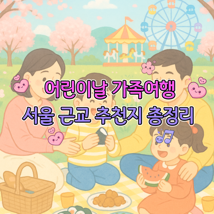  어린이날 가족여행 서울 근교 추천지 총정리