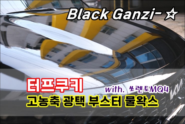  차량 본연의 컬러를 살려주는 초발수유리막광택제 터프쿠키물왁스 with 쏘렌토MQ4