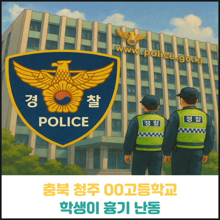 충북 청주 모 고등학교에서 흉기 난동 발생 충북 청주 모 고등학교에서 흉기 난동 발생