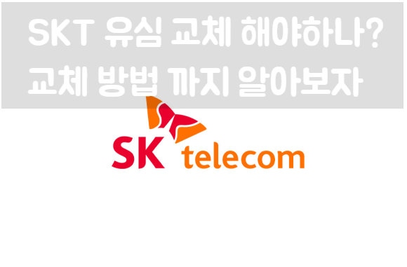  SKT 유심 교체해야 되나 | 교체 방법