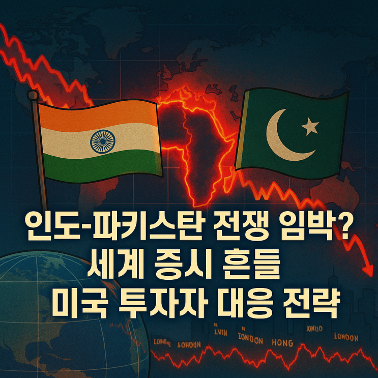 <b>인도</b>-<b>파키스탄</b> 전쟁 임박? 세계 증시 흔들, <b>미국</b> 주식 투자자도... 
