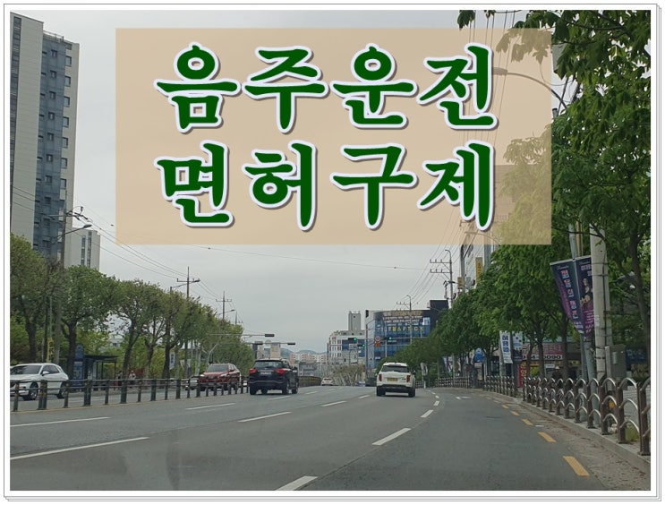 두번째음주운전 0.042 수치 면허취소 2년 처분 구제