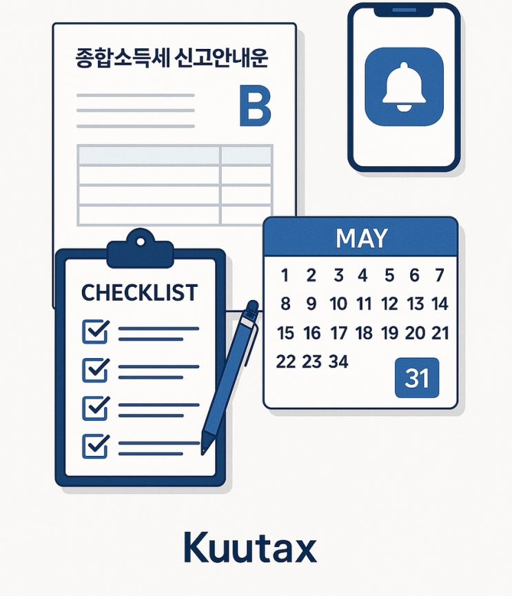  2025년 종합소득세 신고기간! 종합소득세 안내문 확인하고 신고유형별 준비하세요!