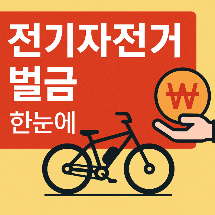  전기자전거 벌금, 몰라서 내면 손해!_2025년 기준 전기자전거 범칙금·과태료 총정리. 속도 개조·헬멧·음주운전까지 한눈에 파악