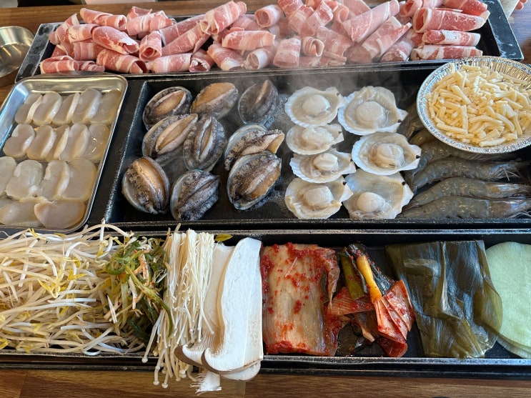  대천 해수욕장 내돈내산 해물삼합 원조 보령 7미맛집 해물상회