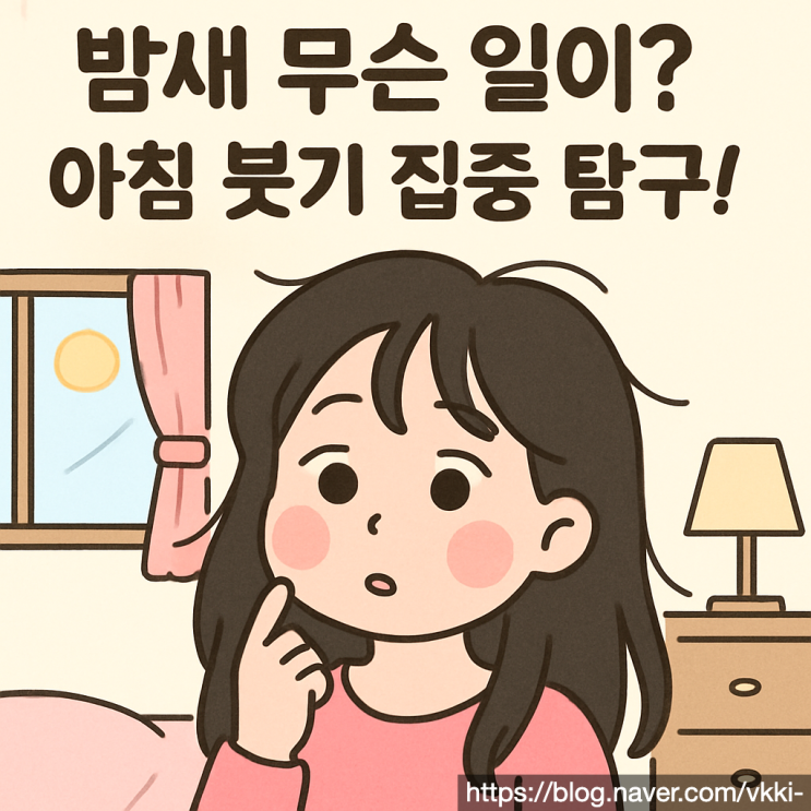  밤새 무슨 일이? 유독 아침에 더 붓는 이유 집중 탐구 