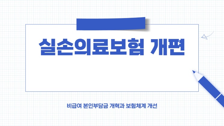  2025년 실손의료보험 개편 (ft.비급여 본인부담금)