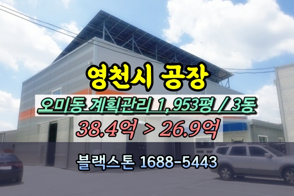  영천시 오미동 공장 경매 2천평 합성수지제조 [2024타경110715]