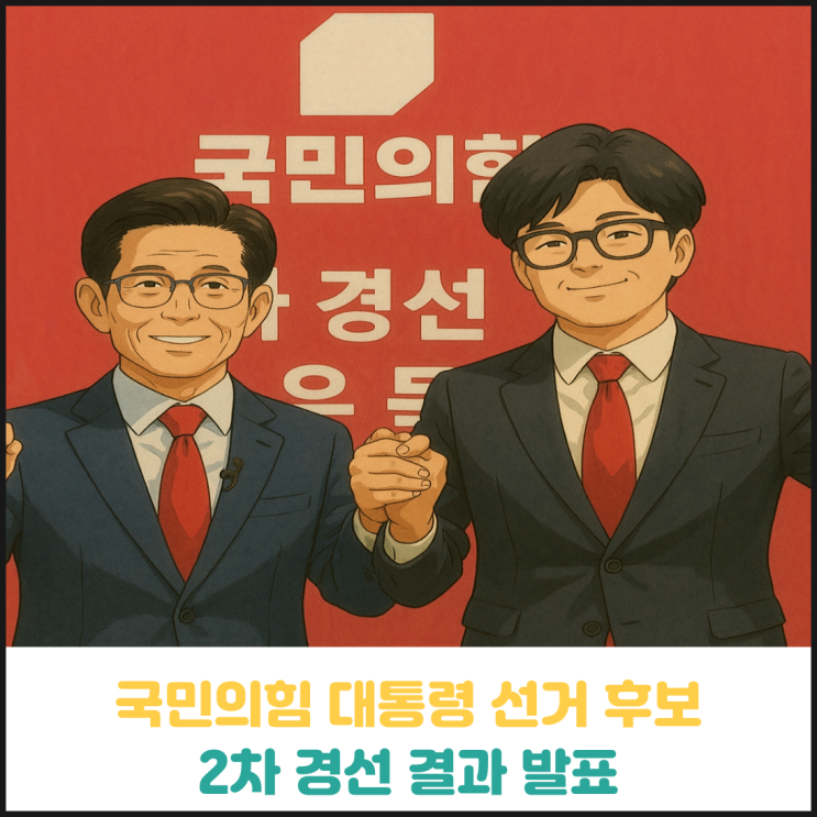 국민의힘 대통령 선거 후보 2차 경선 결과 발표 국민의힘 대통령 선거 후보 2차 경선 결과 발표