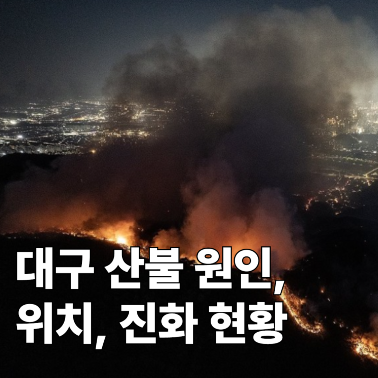<b>대구</b> 노곡동 <b>함지산 산불</b> 원인, 진화 현황, 피해 상황