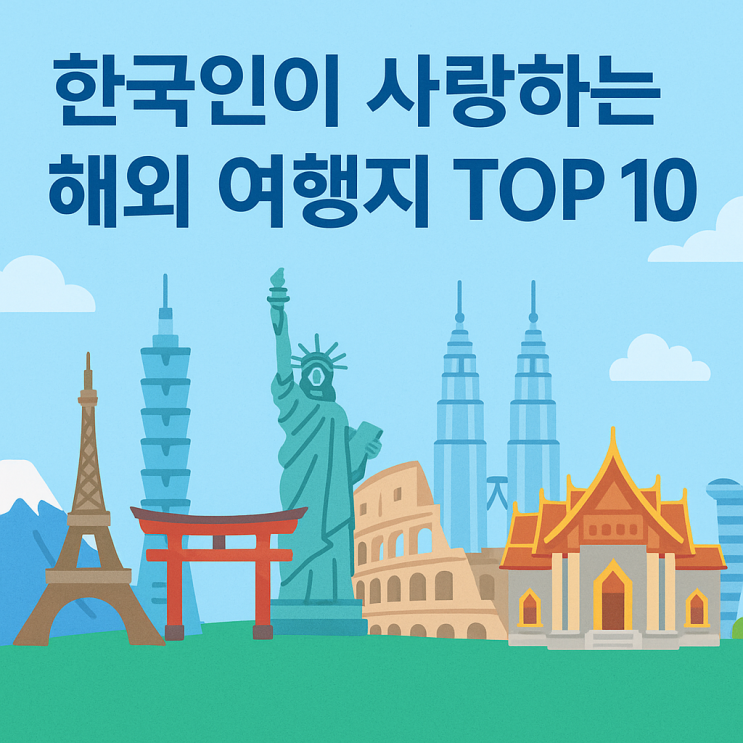  한국인이 사랑하는 해외 여행지 TOP 10 설레는 마음 안고 떠나볼까?