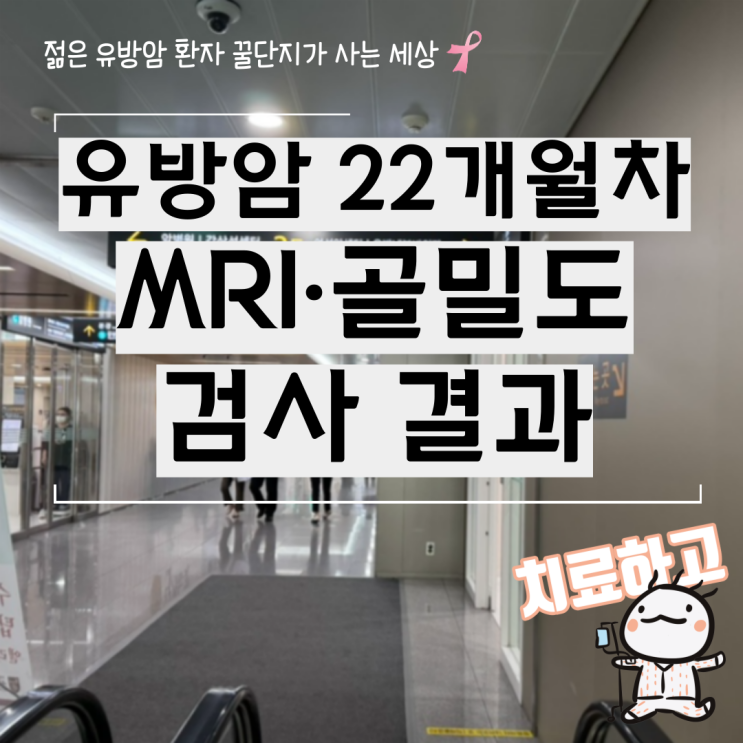  유방암 22개월차 가슴 MRI 및 골밀도 외래 검사 결과