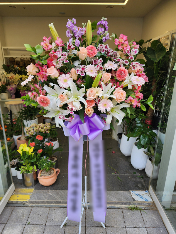  [갤러리 전시회 오브제] 에리카플라워에서 제작 배송한 갤러리 전시축하 선물!