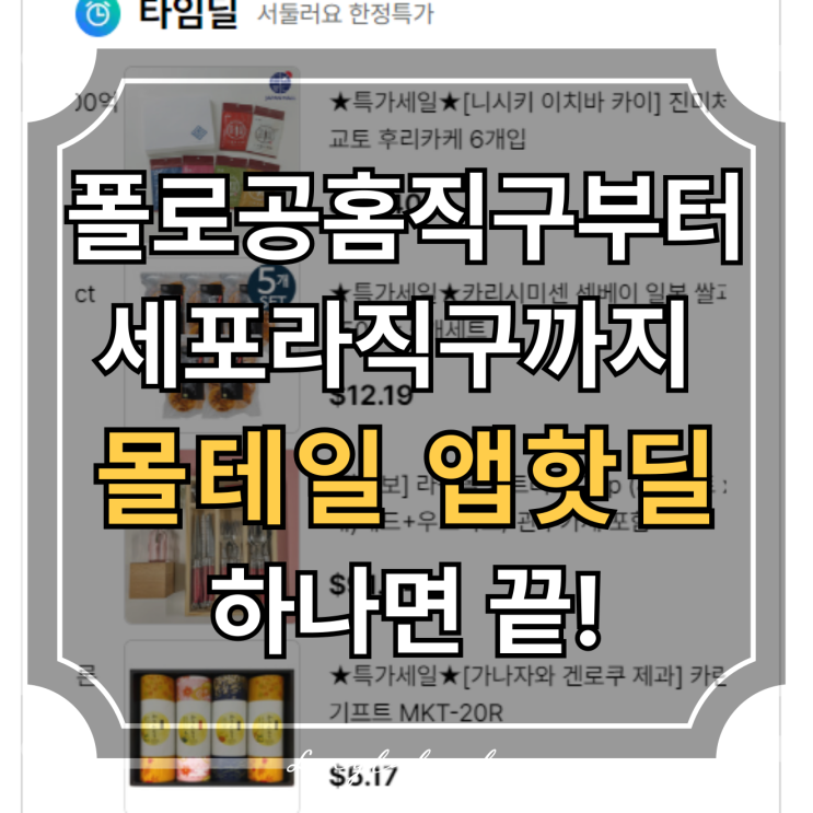  폴로공홈직구 해외직구 폴로직구 모두 몰테일 앱핫딜로 해결했어요
