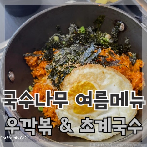  우삼겹깍두기볶음밥 굿굿 초계국수 굿 국수나무 돈암점