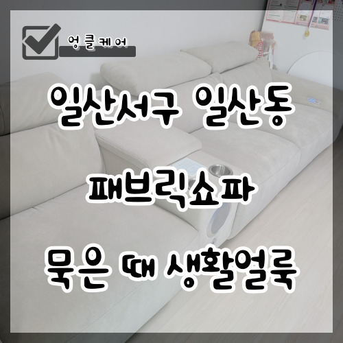  패브릭쇼파 얼룩 묵은 때 제거 일산서구 일산동