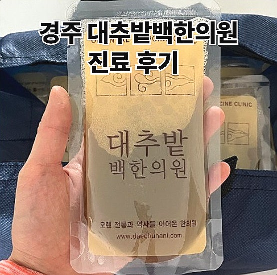  경주 대추밭백한의원 예약 진료 한약 후기 가격