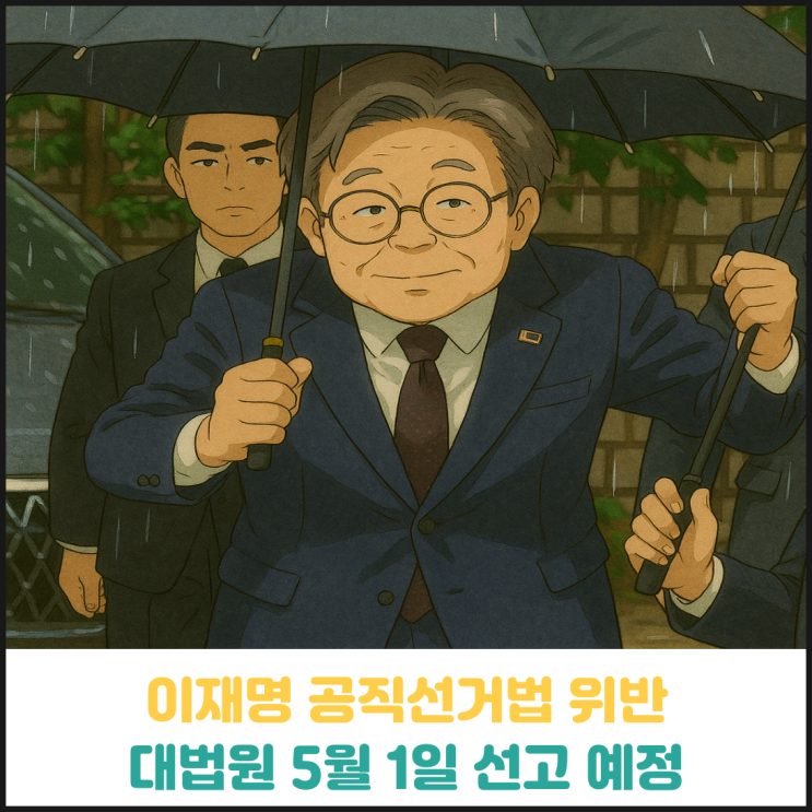 이재명 공직선거법 위반 5월 1일 대법원 선고 예정 이재명 공직선거법 위반 5월 1일 대법원 선고 예정