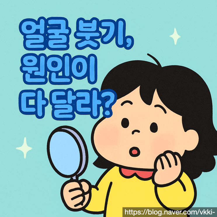  눈, 볼, 턱선 붓기 원인, 정말 다를까? 부위별 부종 완벽 분석 (최신)