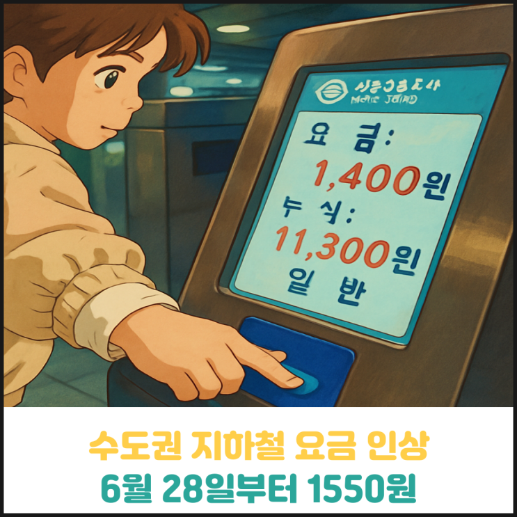 수도권 지하철 요금 인상 수도권 지하철 요금 인상
