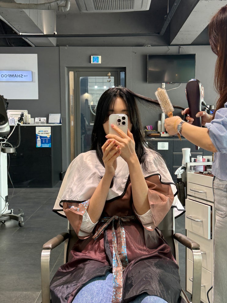  대구 달서구 계대동문미용실 더샴푸 성서계대점 : 로레알 마지브라운 톤다운후기