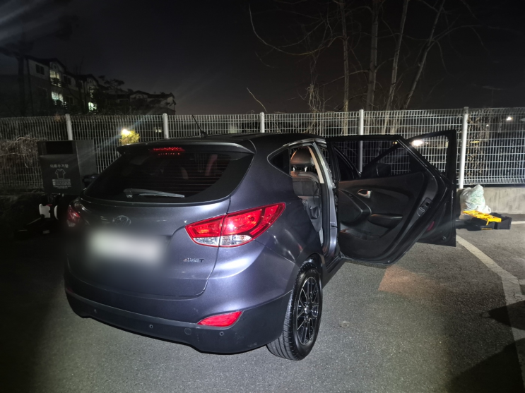  경기 광주 오포 출장세차  투싼 2열 오염제거 및 에바크리닝 완벽 시공 후기