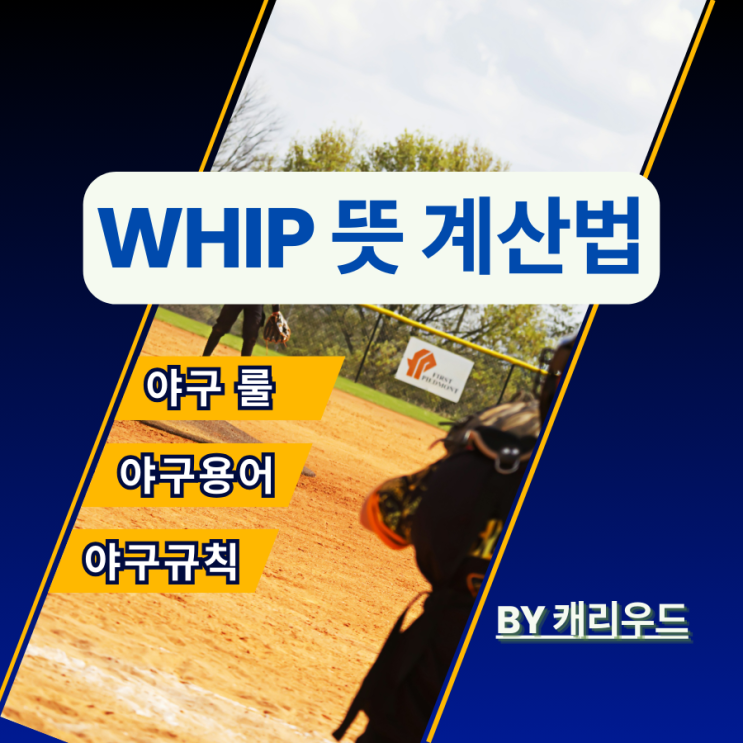  whip 야구 투수 지표 용어 whip 뜻 계산법