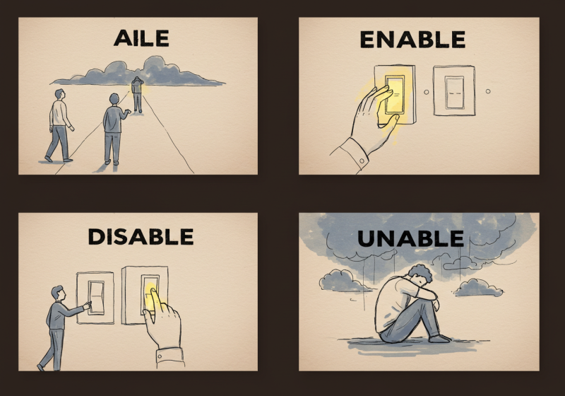 able, enable, disable, unable 차이, 뜻 / abled, disabled 의미