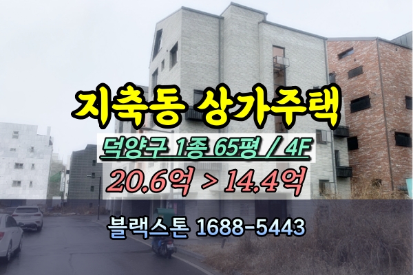  지축동 상가주택 경매 4층 신축건물 20억 [2024타경62102]