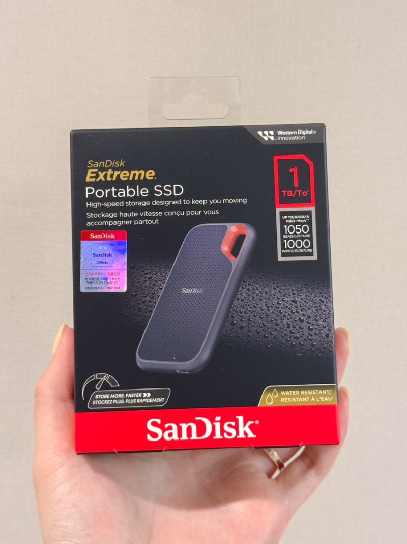 핸드폰 용량 부족해결! 샌디스크 SSD 외장하드 1TB 사용후기 (아이폰 외장하드 추천, 아이폰 사....