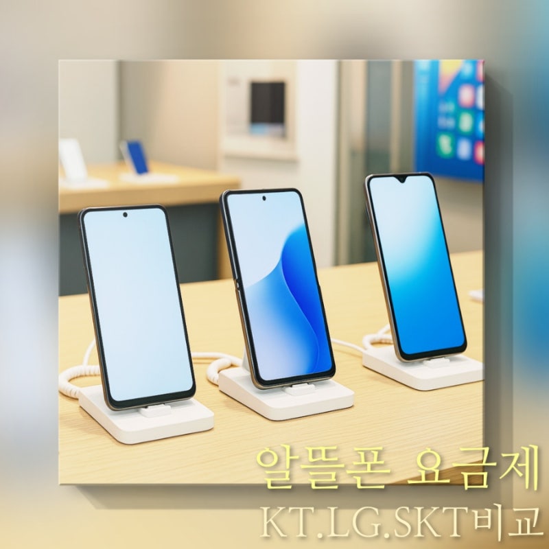 알뜰폰 무제한 요금제 종류 kt lg skt 비교 추천