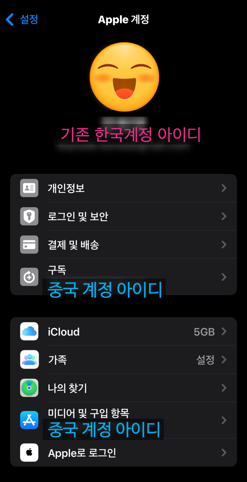 애플 중국아이디 계정 전환 or 추가하기 오류날 때 내가 해결한 방법