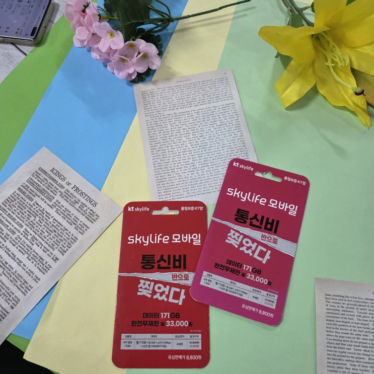  스카이라이프 유심 선불폰 신청프로세스