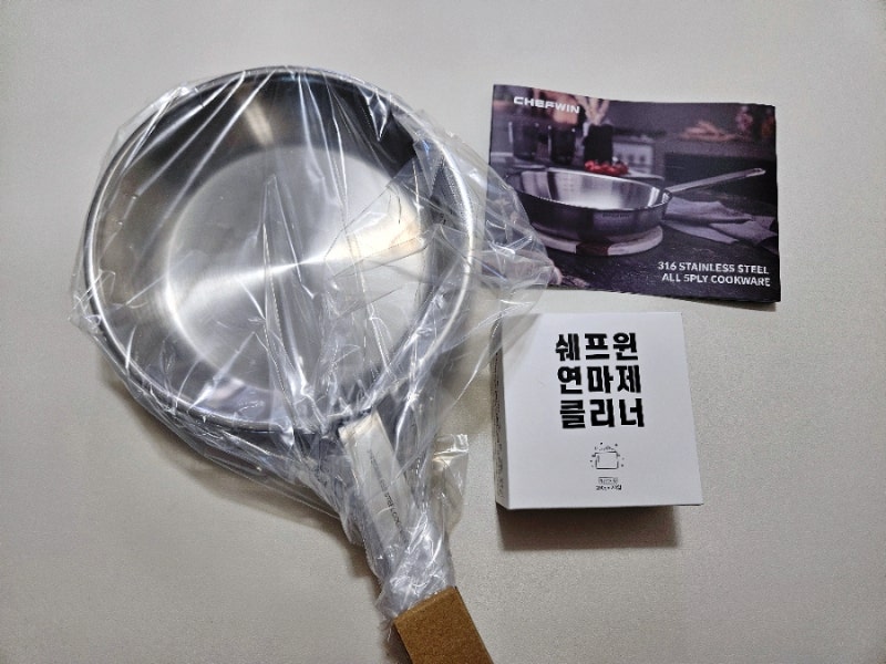 쉐프윈 통5중 프라이팬 소테팬 22cm