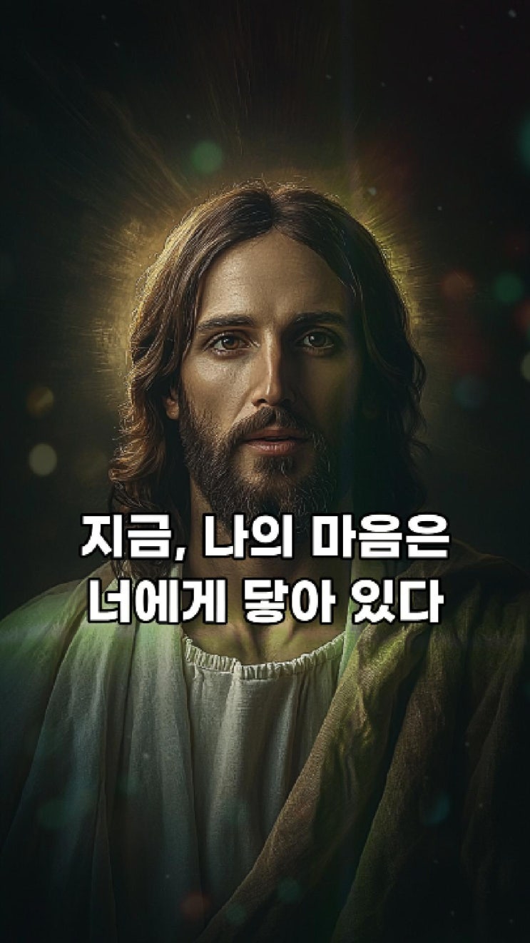  예수님의 메시지: 지금, 나의 마음은 너에게 닿아 있다  예수님 마음️