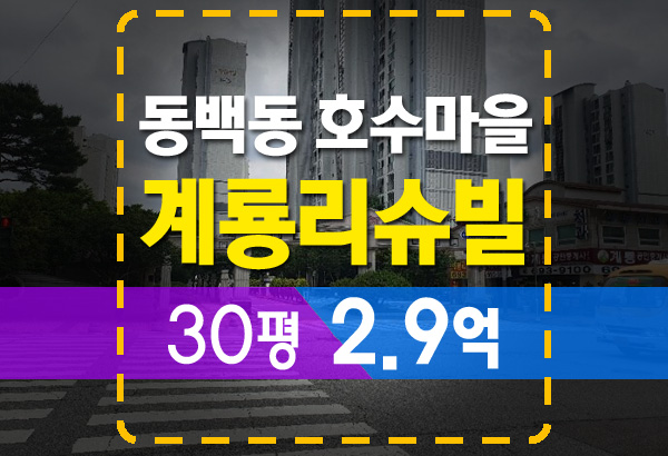  용인 동백동 호수마을 계룡리슈빌 30평 아파트 경매 정보