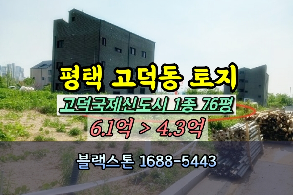 평택 고덕동 대지 경매 고덕신도시 토지 1종 100평이하 [2024타경45864]