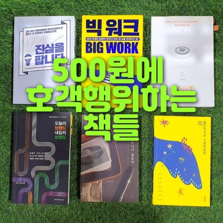  오늘의 헌책 중고책 호객행위 500원 판매! 밑줄이 있어서 서울 무게로 헌책방 중고서점 입구에서 무게보다 더 싸게 팝니다.