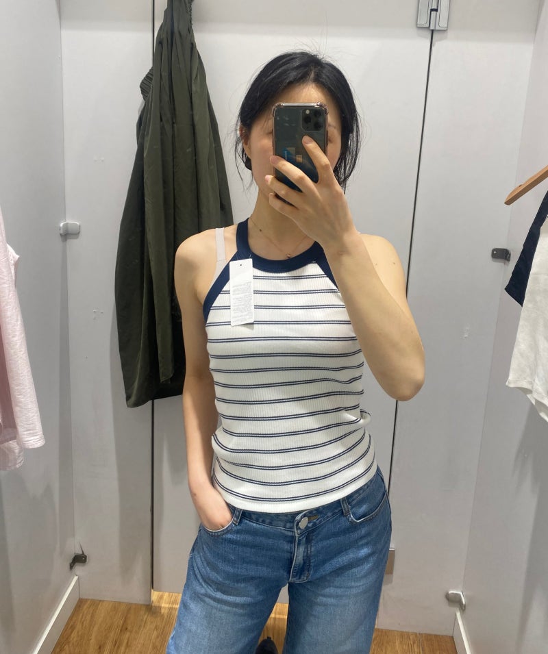 유니클로 민소매(나시) 추천 :: 미리 준비하는 여름 옷 (홀터넥 브라탑, 리넨 블라우스, 셔링....