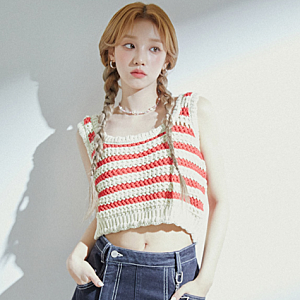 여름 크로셰 크로쉐 니트 조끼 코디, 베스트는 레이브와 데카브에서!
