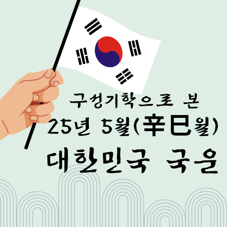  2025년 을사년 5월 신사월 국운 구성기학 구성학 풀이