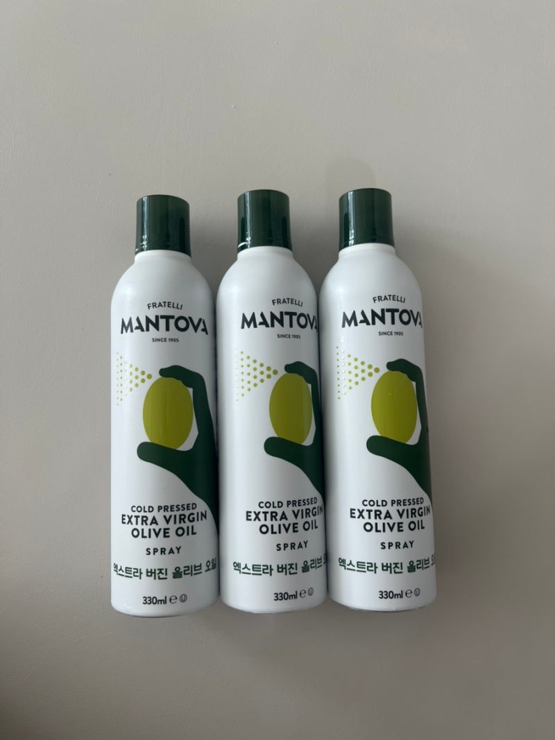 만토바 이탈리아 오일 스프레이 엑스트라버진 올리브오일 대용량 330ml n번째 구매 리뷰