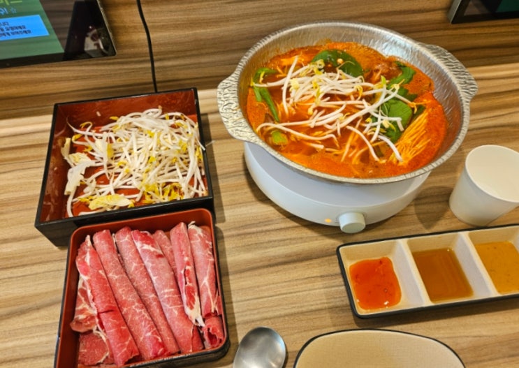  샤브샤브 땡길 때 안산이동 한대앞역 맛집 샤브설 내돈내산 점심!