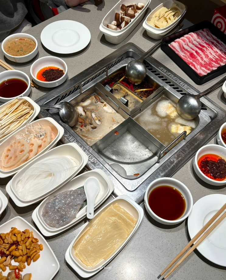  상하이 하이디라오 난징동루 제일백화점 메뉴, 웨이팅, 주문, 고덕지도 주소 공유